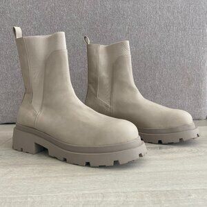 DV By Dolce Vita Women's Chunky Beige Winter Boots Size US 13, Beige Ankle Boots